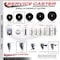 Service Caster 35 Inch Phenolic Swivel 58 Inch Threaded Stem Caster Set 2 Total Lock Brakes SCC-TSTTL20S3514-PHS-58212-2-S-2 - alternate 2